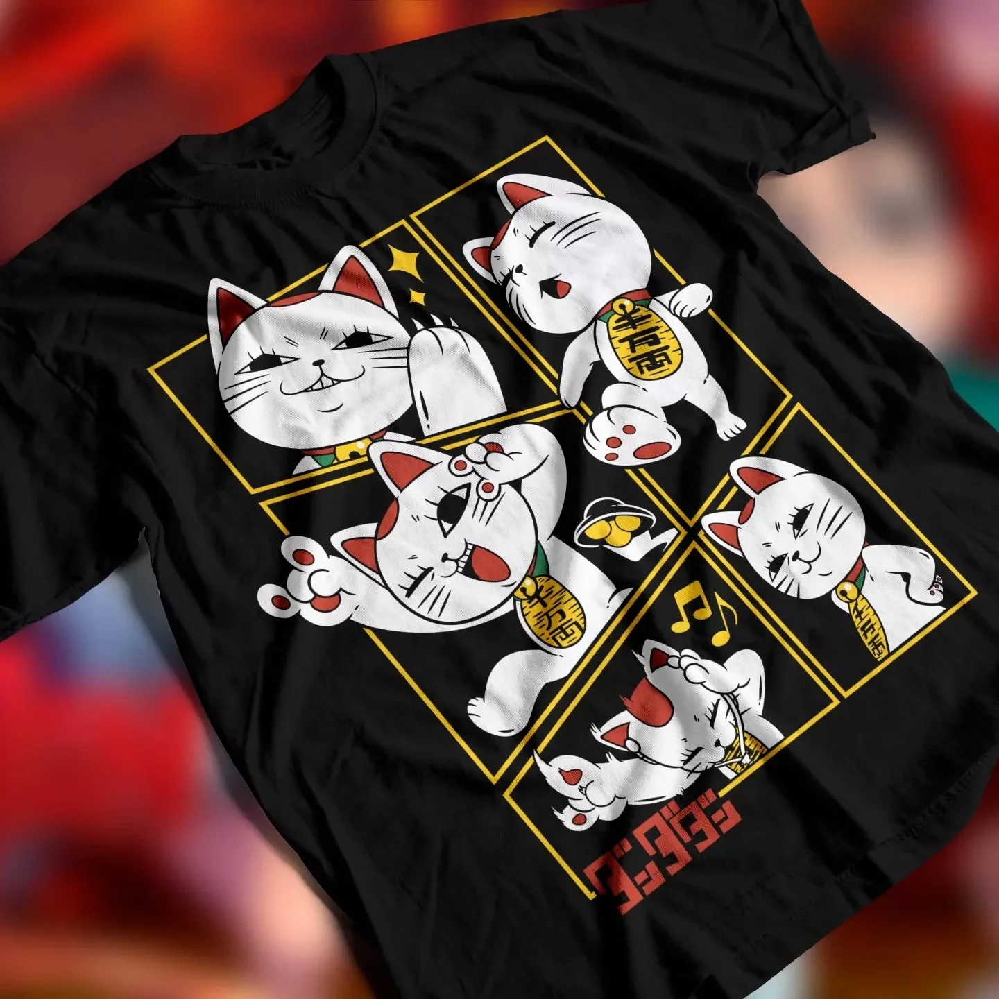 Popular Anime Merchandise - Популярная футболка Dandadan Maneki Neko с